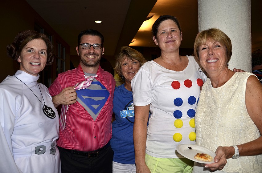 Chris Miller of Bradenton, Robert DeSantis of Sarasota, Carol Miers of Tara, Erin Briggs of Bradenton and Marianne Ott of Greenbrook