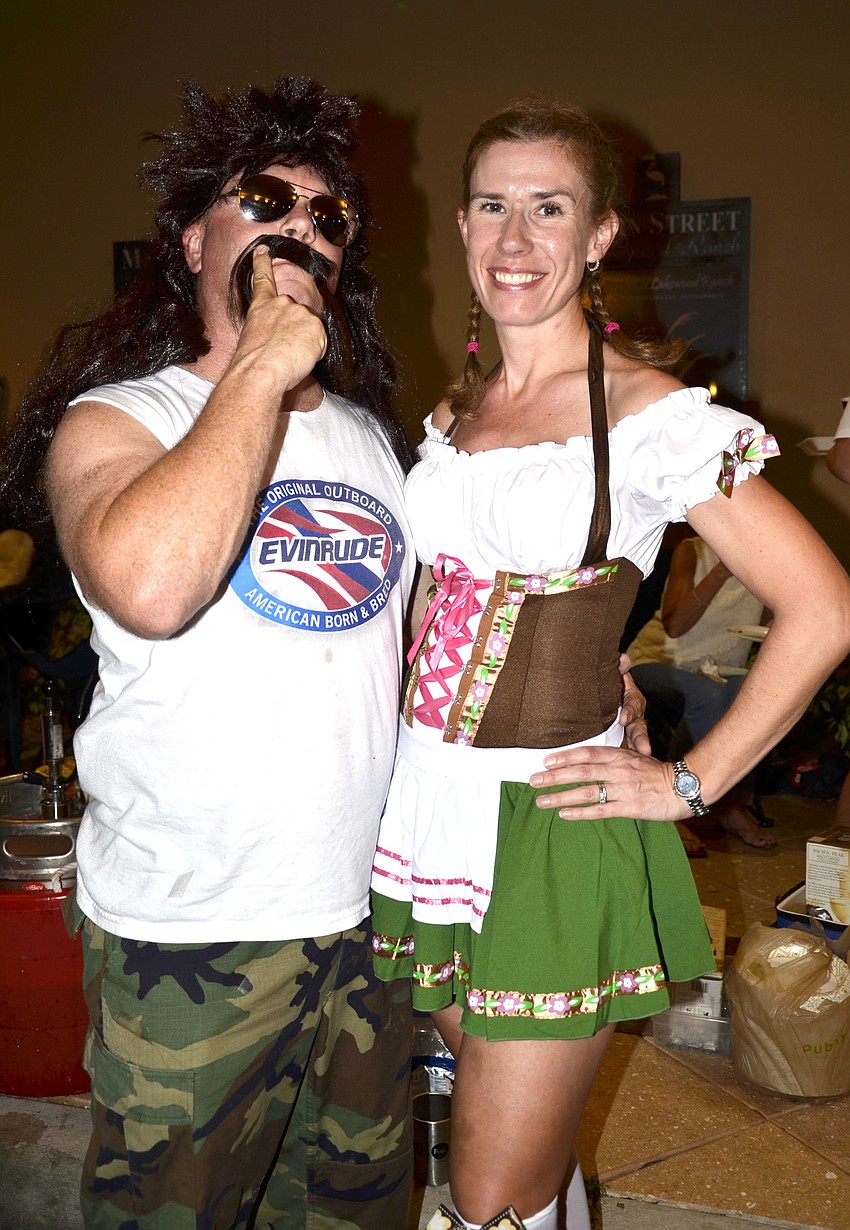 Mike Groves and Dawn Balak, social director, of Bradenton