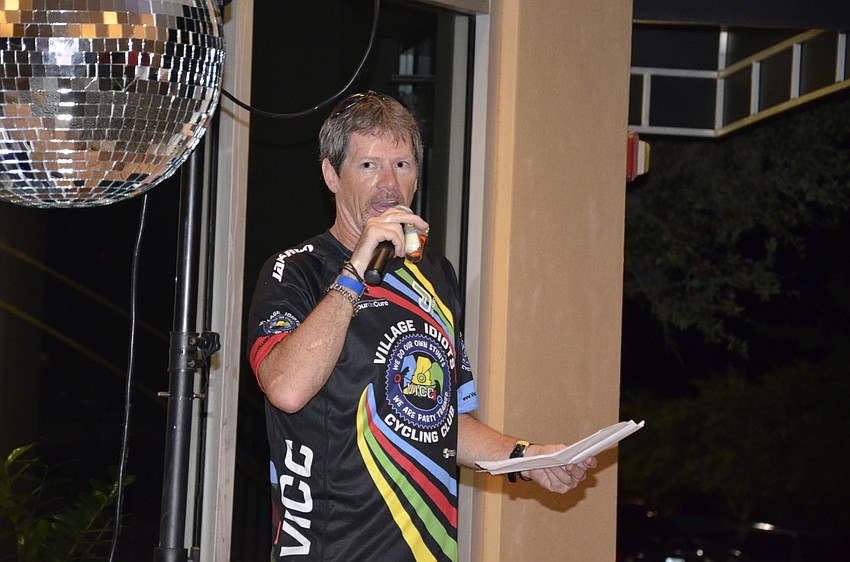 President Paul Troyer delivered a brief speech at the party.