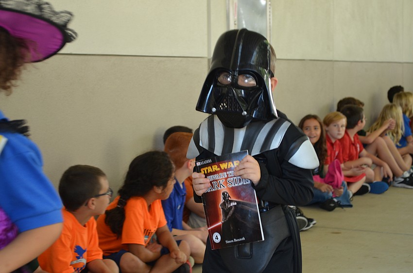 Nate Guiterrez went to the dark side for his costume as Darth Vader.