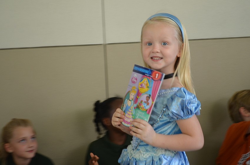 Ruby Rutig dressed as her favorite princess Cinderella.