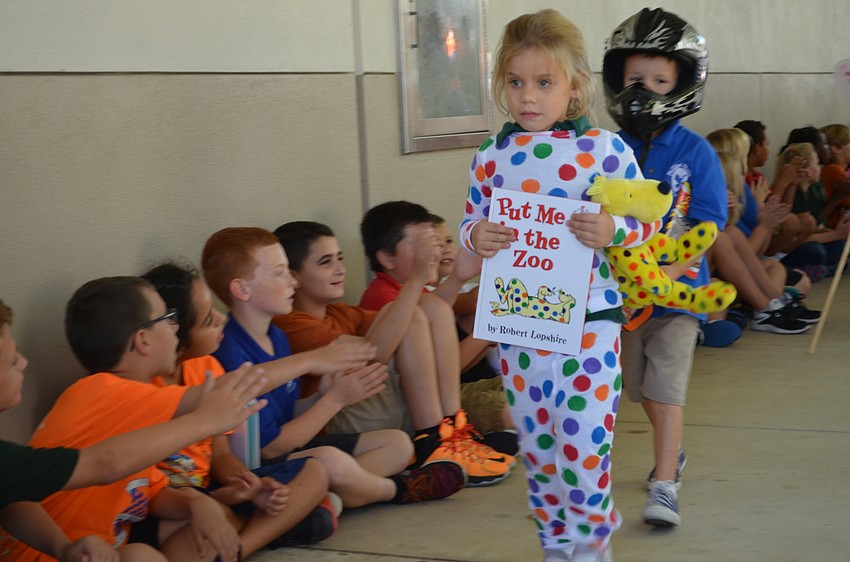 Skye Campbell dressed as a character from the book 