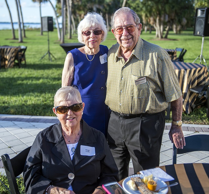 Bev Koski together with Margot and Warren Coville