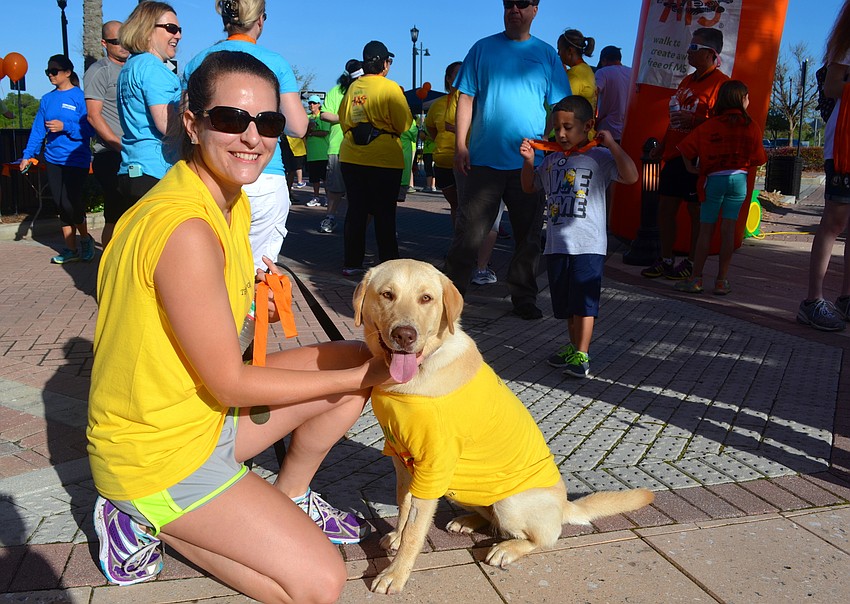 Rebecca Greene and Ellie represent Team Bridge.