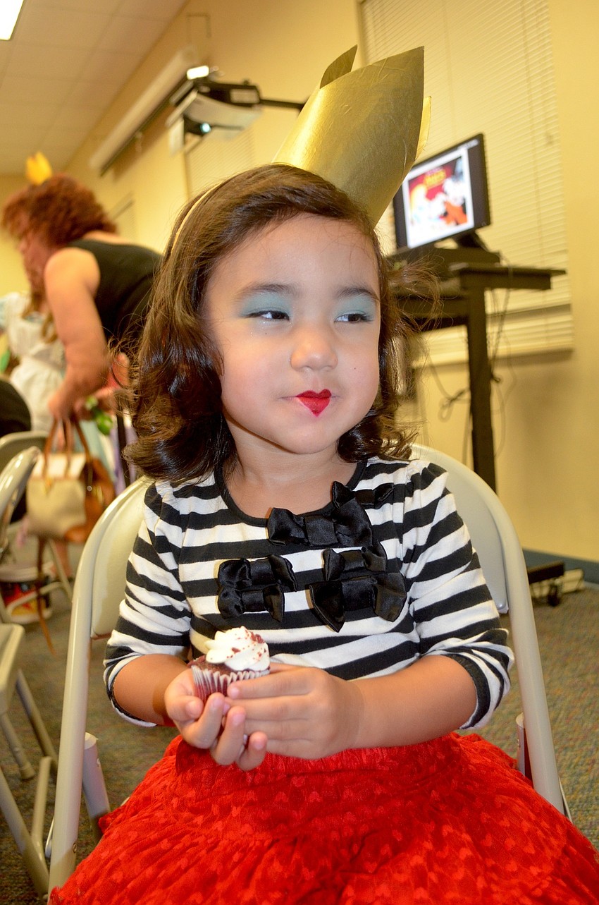 Summer Caldarella, of Bradenton, embodies the Queen of Hearts character.