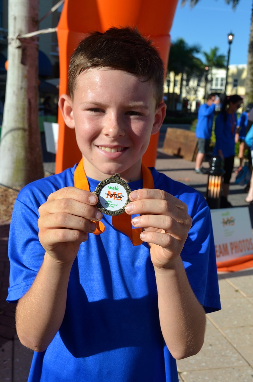 Conner Snyder was the fourth person to finish the walk.