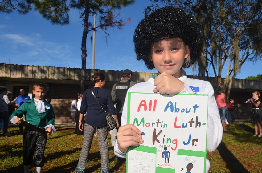 Madeline Egan chose to study Martin Luther King Jr., because of his activist work on segregation.