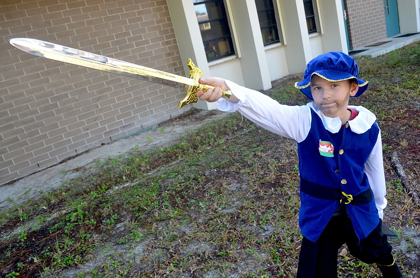 Patrick Blenker learned that Ferdinand Magellan traveled more than 42,000 in his ship, Victoria.
