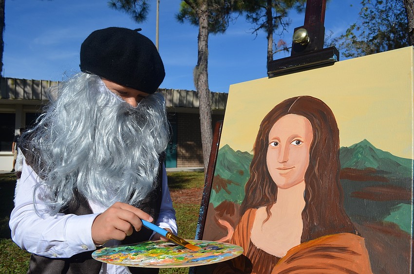 Leonardas Vapsva couldn't help but notice the name resemblance to the historical figure he chose to learn about, Leonardo da Vinci.