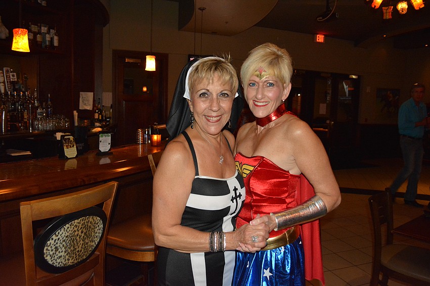 Alice Gallodoro of Sarasota enjoyed a moment at Polo Grill with Cheryl Hymel of Bradenton.