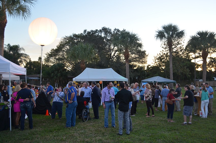 Guests and foodies enjoyed organic herbs grown by Easter Seals students and food from area restaurants to raise money for the organization's efforts to aid special needs children and adults.