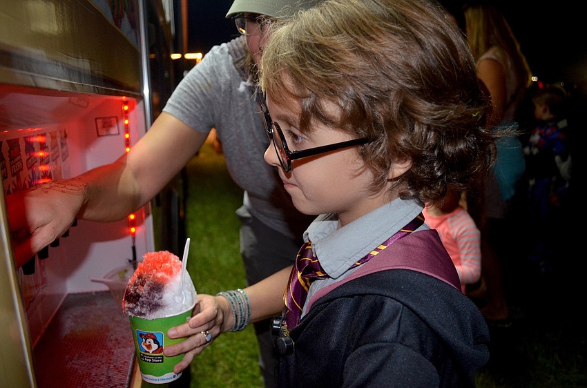 Kierdin Burgess, of Sarasota, portrays Harry Potter.
