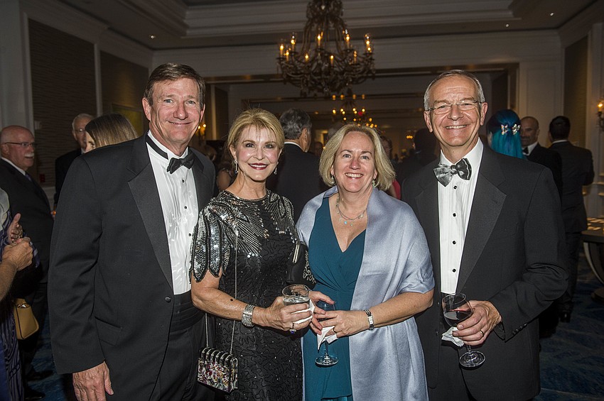 Braun and Jeanne Graham with Julie and Brock Leach