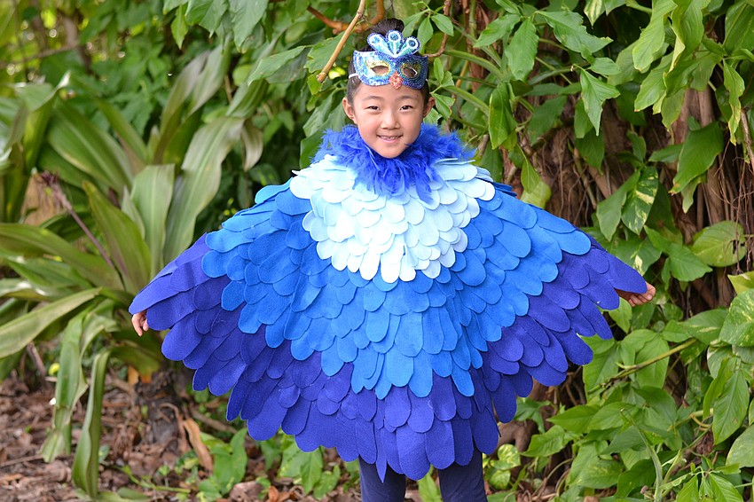 Allie Chung's costume was inspired by a series of books by Mo Williams about the adventures of a pigeon.