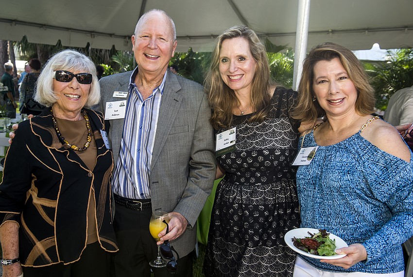 Gerri Aaron and Scott Anderson with Kathy Jordan and Cassandra Holmes