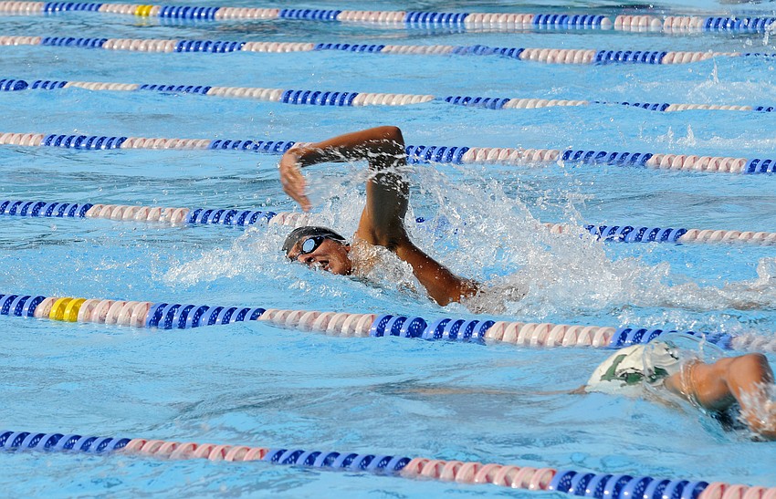 Riverview junior Austin Katz won four gold medals at the Class 4A-District 6 Swimming and Diving Championships Oct. 31.