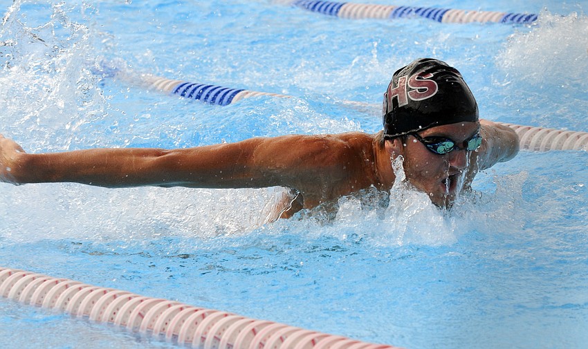 Riverview junior Keanan Dols won the 200-yard individual medley and also was a part of Riverview's  200 and 400 freestyle relay teams, which both finished first.