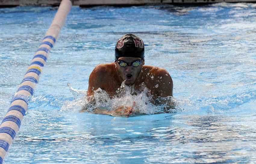Riverview's Keanan Dols won the 200-yard individual medley in 1:55.92.
