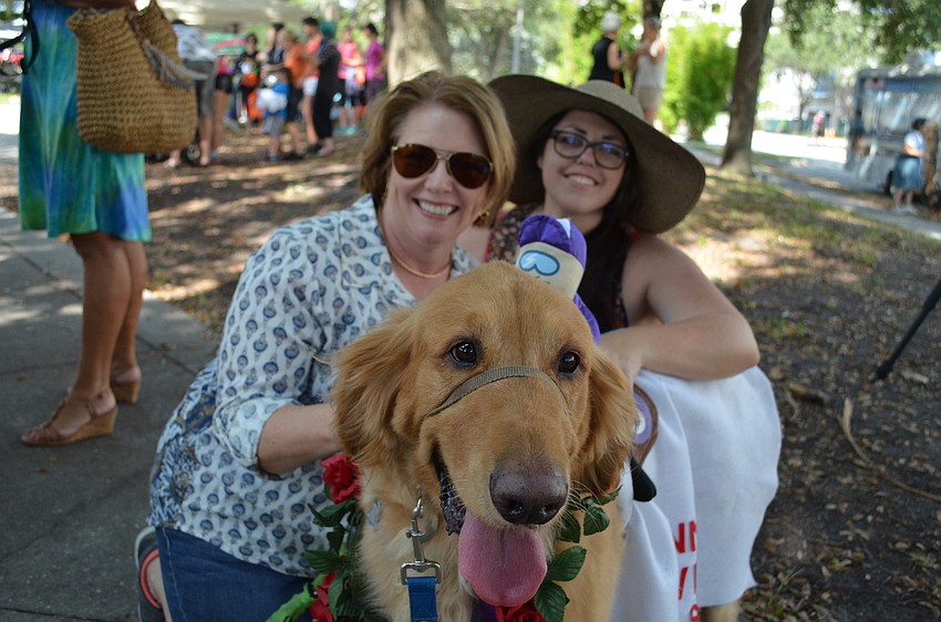 Sarah Sawyer and Brad Tenenbaum with Benny.