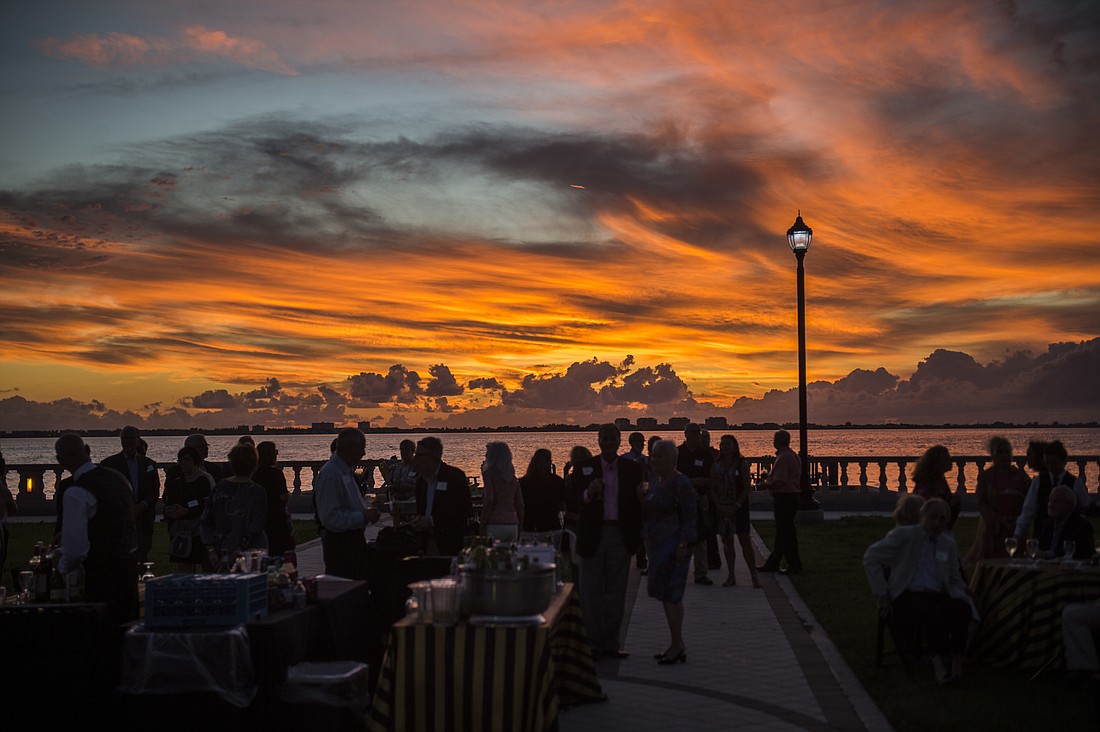 It was a great week for sunsets, none better than this one at the Asolo Rep "Welcome Back" party. Photo Credit: Cliff Roles