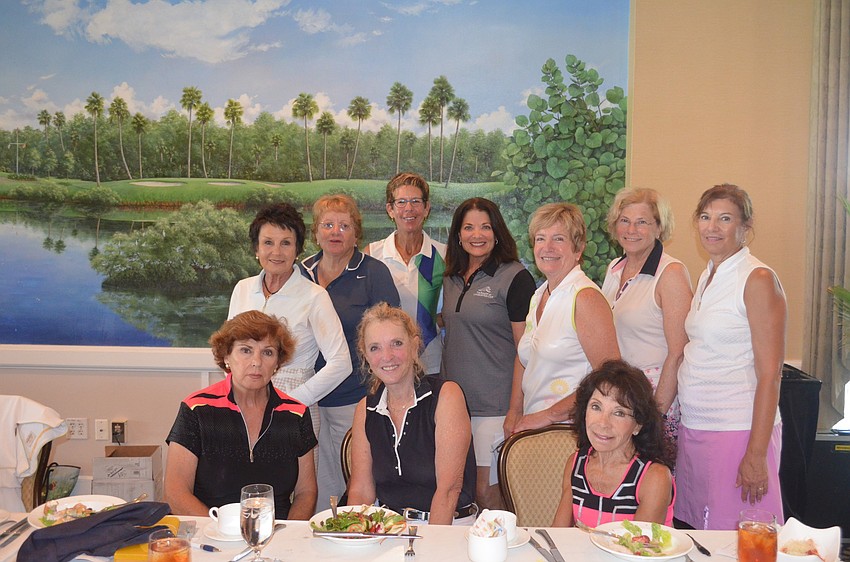 Clockwise from top left: Executive board members Sandy Finnegan, Margaret Lachmann, Pat Goldwater, President Suzanne Reiman, Jan Van Iten, Loretta Lobes, Donna Pettinato, Betsy Granite, Christine Morris and Carol Scarbrough