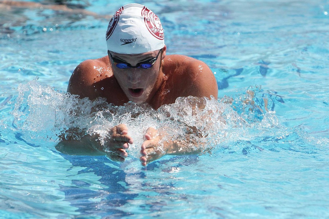 Braden River senior Ryan Walker won a pair of individual titles at the Class 3A-District 7 Swimming and Diving Championship Oct. 30. (courtesy photo)