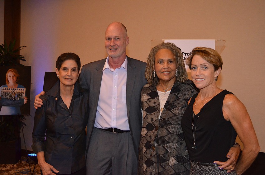 The panel included POD founder and President Nancy Parrish, POD President Don Christensen, moderator Charlayne Hunter-Gault and retired Navy Lt. Paula Coughlin.