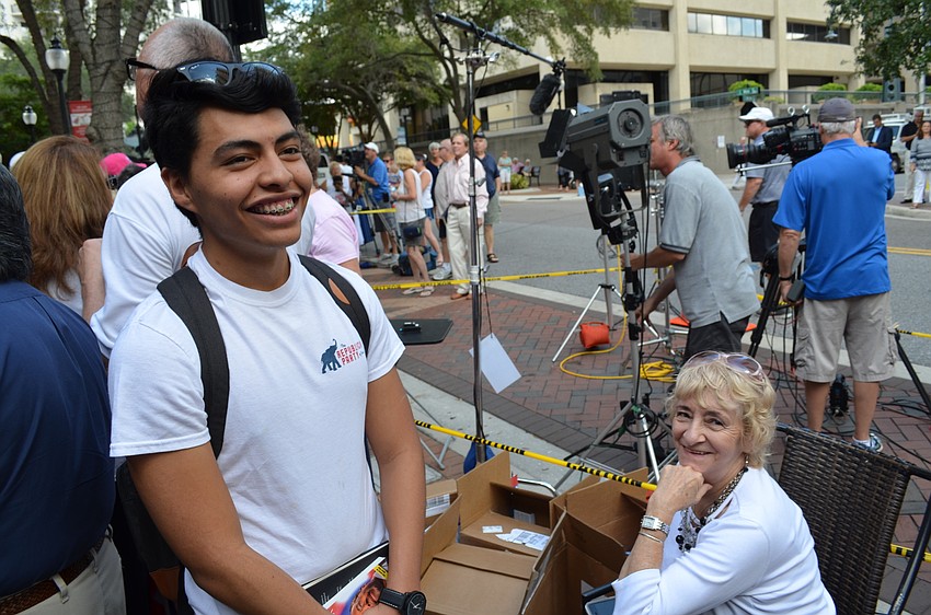 Ricardo Zamarripa, an 18-year-old State College of Florida student, said he is undecided on who should be president, but 