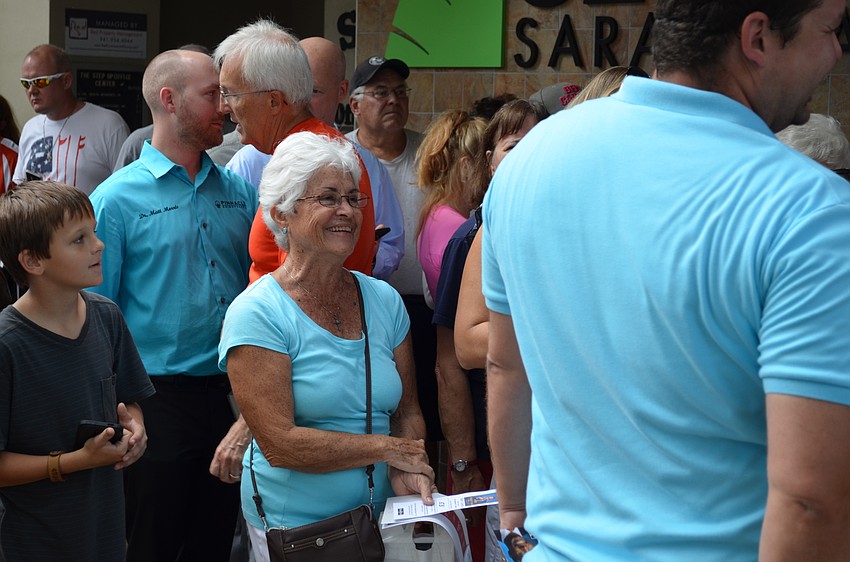 Judy Brann arrived at 10 a.m. for the noon book signing.