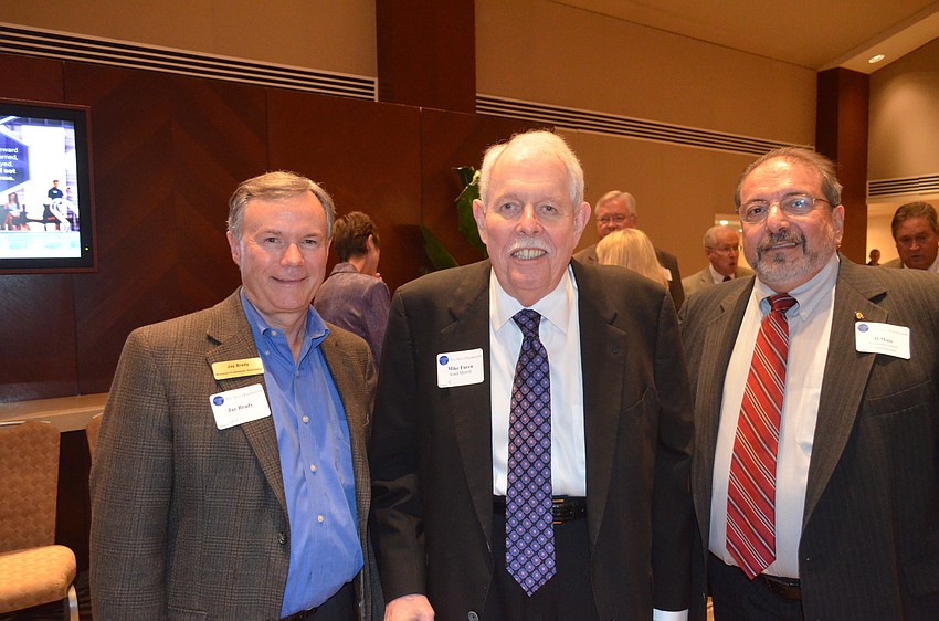 Jay Brady, Mike Furen and Sarasota County Commissioner Al Maio