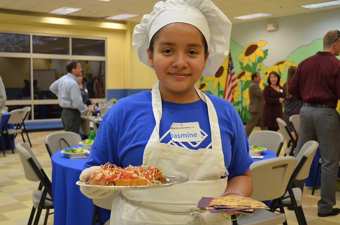 Jasmine Mendez is part of the Culinary Arts Program at the Boys & Girls Club Lee Wetherington Branch.