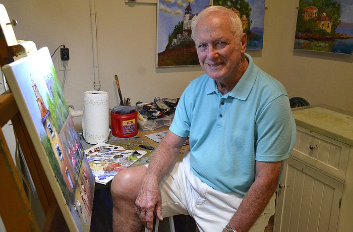 George Lewis started painting in 2003 after taking an adult education class in Oregon.