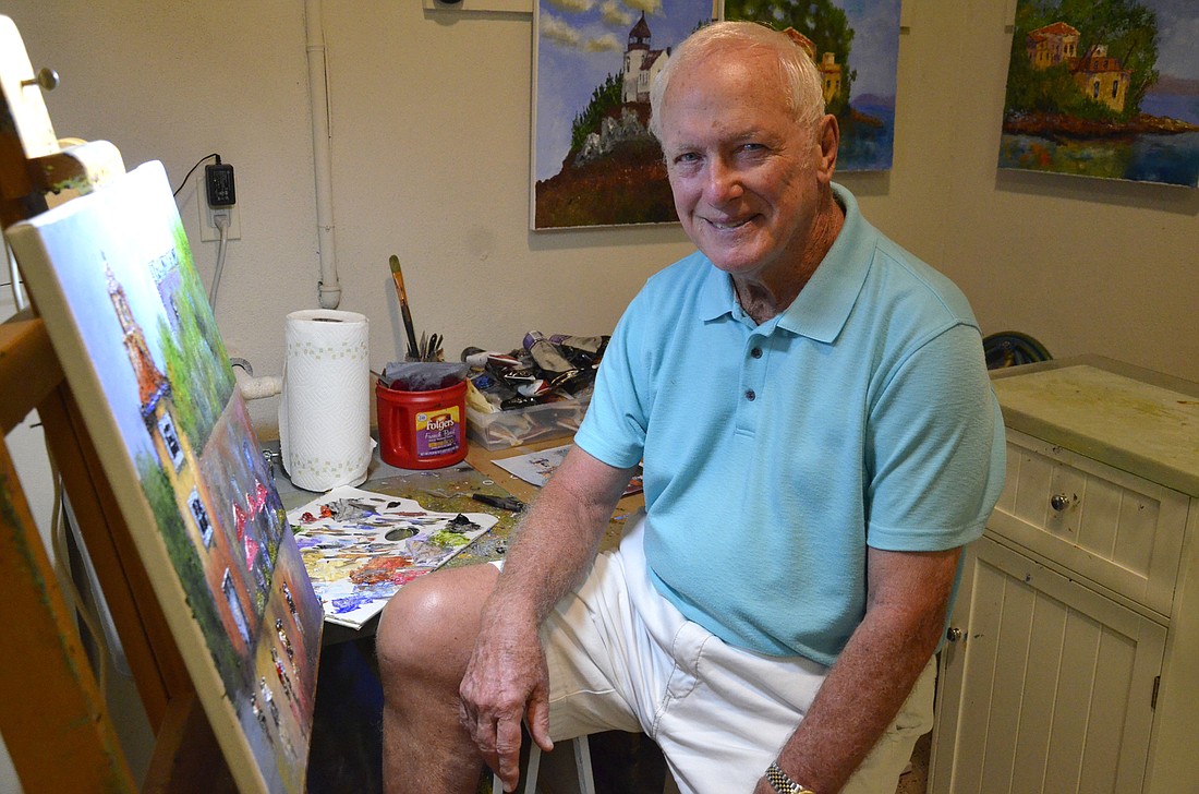 George Lewis started painting in 2003 after taking an adult education class in Oregon.