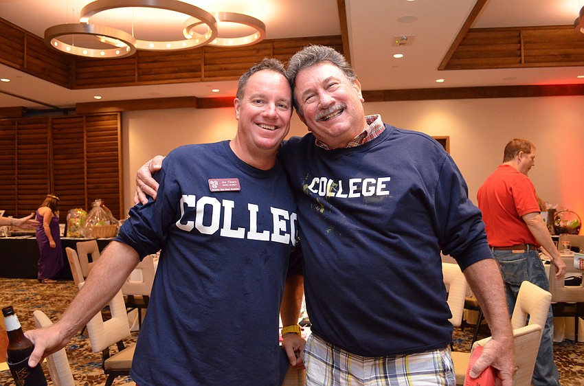 Riverview High School Foundation board members Joe Cleary and Steve Martin.