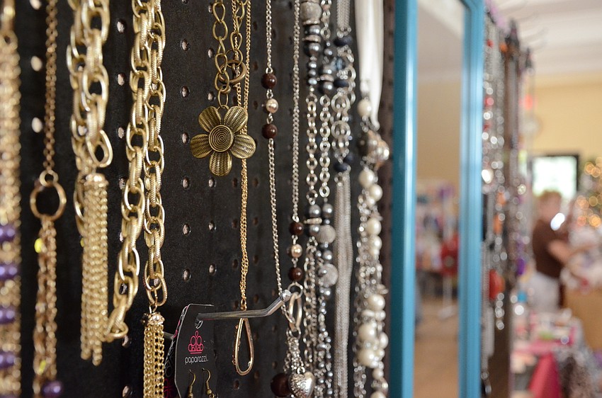Stephanie Rice set up a Paparazzi Jewelry booth.