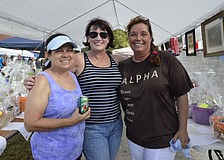 Val Clows, board member, Vikki Egan, president, and Heiki Caspry, events coordinator.