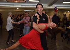 Maksym Lototskyy dips Marni Mount.