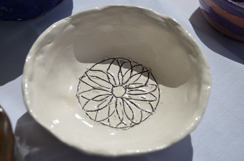 Guests were allowed to pick out their own bowl to take home as a keepsake.