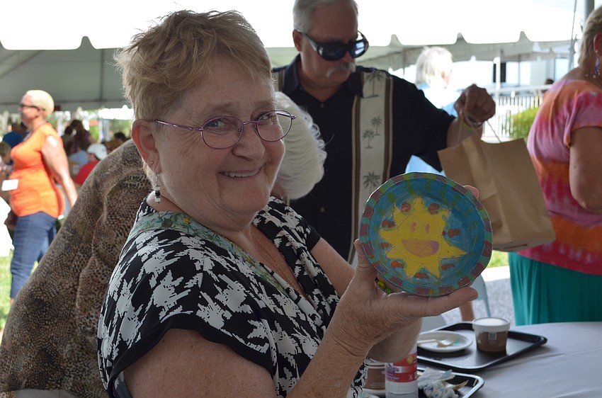 Karen Ewing picked out this bowl because of the smiling sun design.