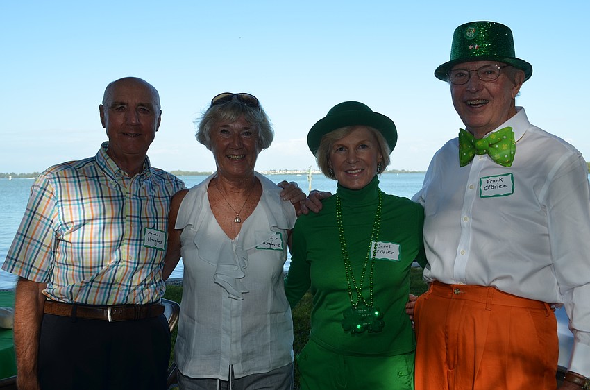 Alan and Christine Hughes with Carol and Frank O’Brien