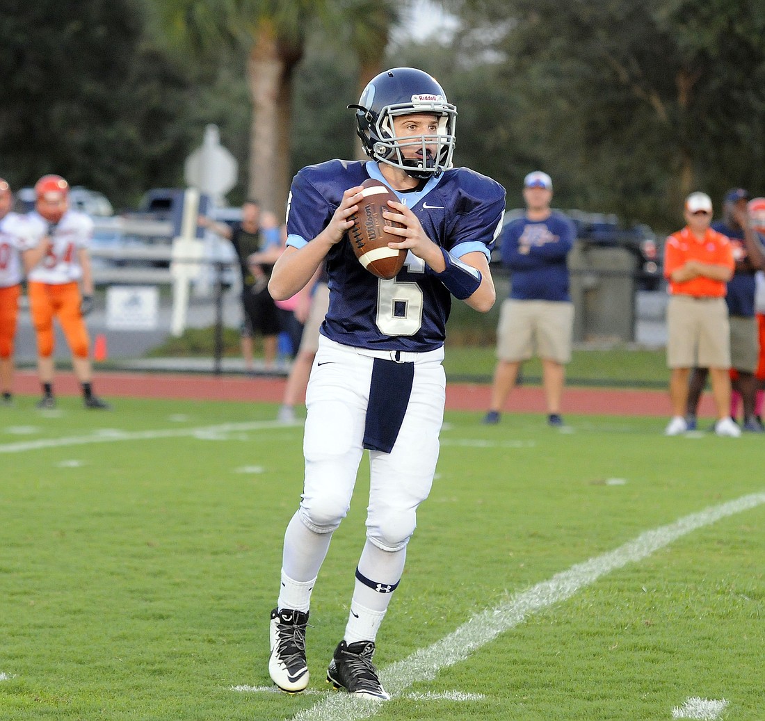 ODA freshman Anthony Squitieri threw three touchdown passes to help lead the Thunder to victory in its season finale Nov. 6.