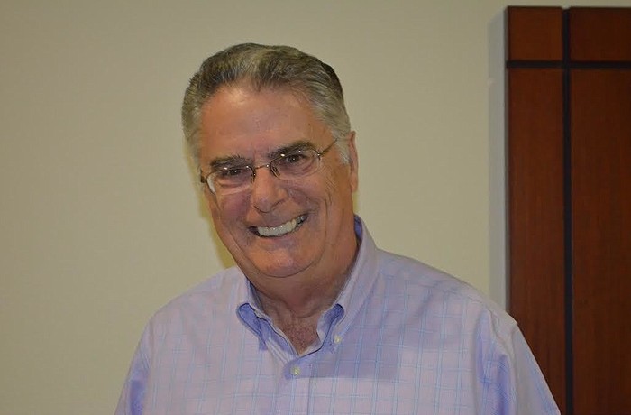 Armando Linde and others support the construction of crosswalks on Gulf of Mexico Drive this month.