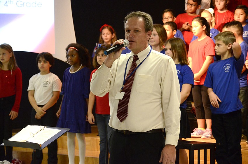 Principal Steve Royce spoke after the program.