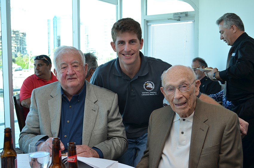 Joe Mullery with his grandson Jake Mullery and Dick Bader.