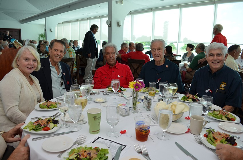 Vicki and Tim Watkins, Elliot Stevens, Dominic Palazzo and Bob Marrah