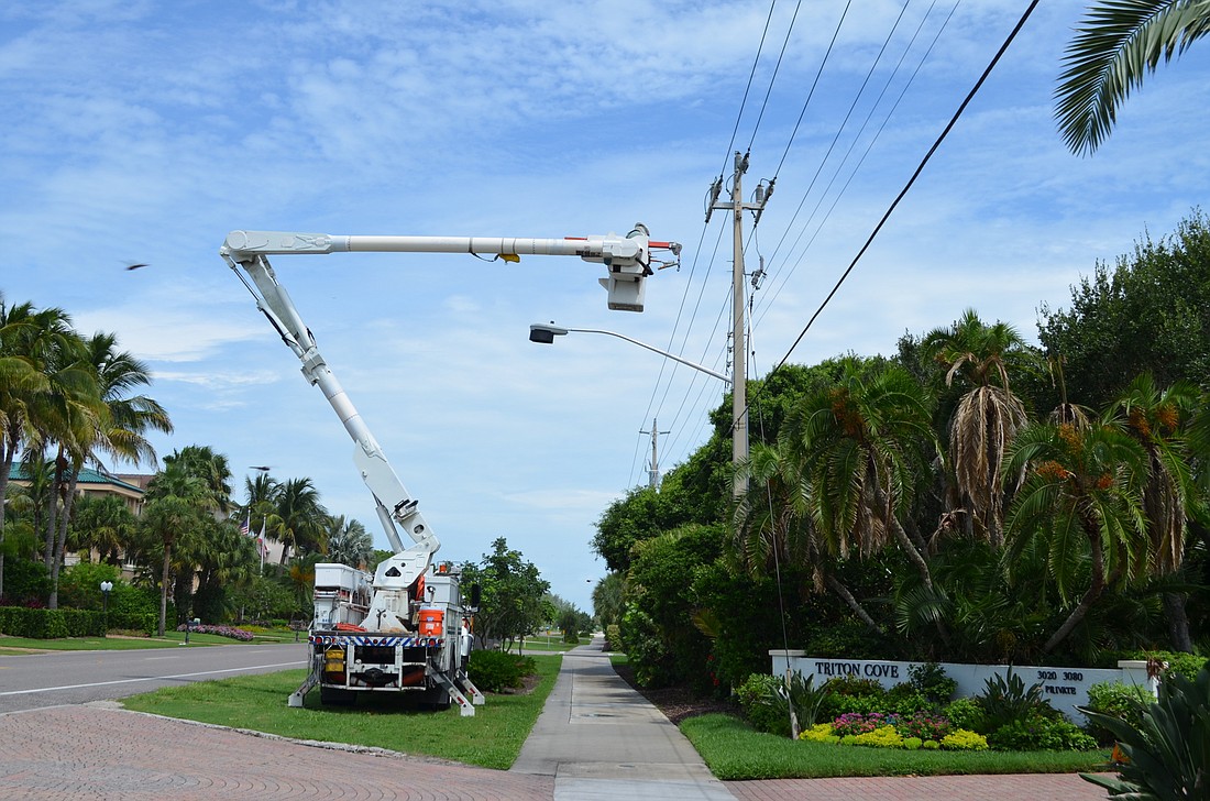 A Gulf of Mexico Drive undergrounding referendum nixed  new poles on the island.