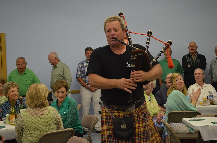 Guests were treated to a surprise bagpipe performance by Gary Reinstrom of Jacobites Piping Hot.