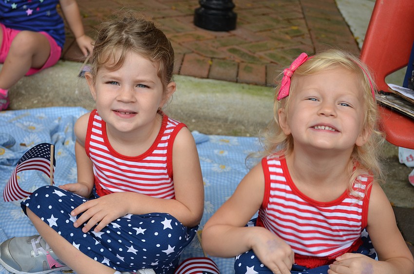 Gracie Booth and Ellen Bates wore matching dresses for the occasion.