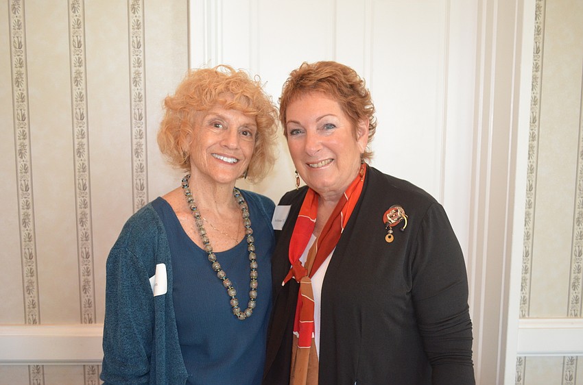 Lois Barson and Democratic Club Secretary Arlene Skversky