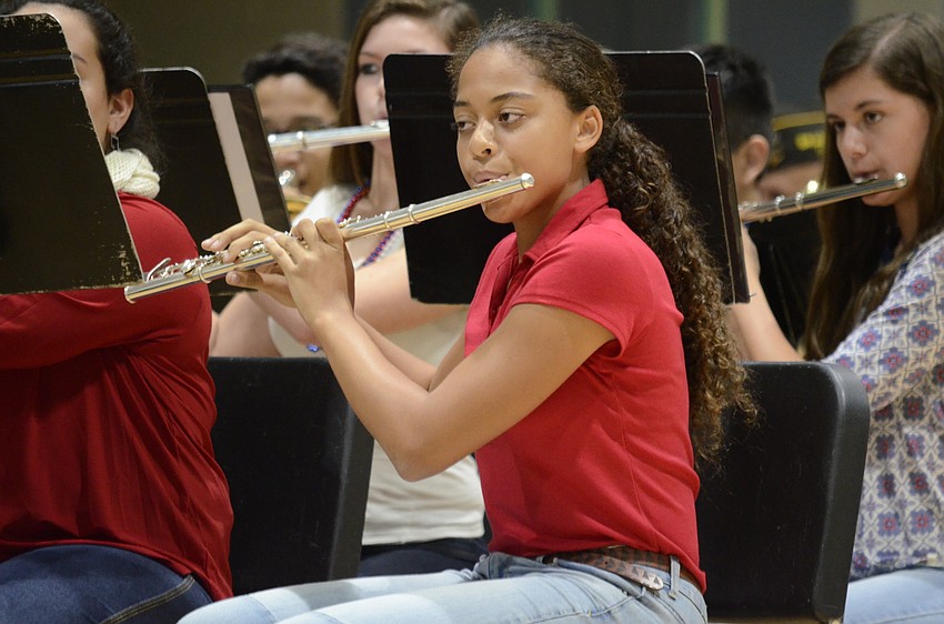 Victoria Pugh plays the flute.